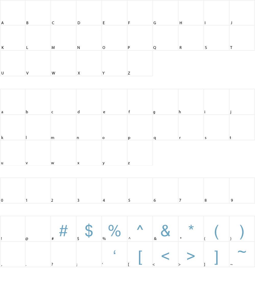 CSNPWDT NFI Font Character